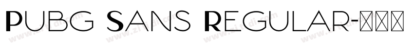 Pubg Sans Regular字体转换